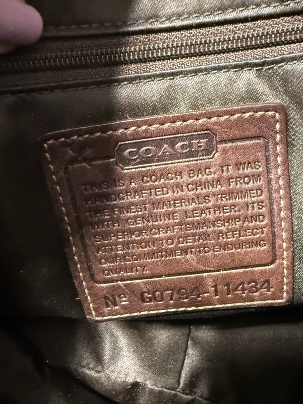 Coach Bleecker Legacy Flap Signature Canvas & Leather Shoulder Bag With Brass - Picture 13 of 16